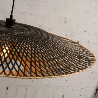 Kalimantan hanglamp horizontaal Ø87 cm by GOOD&MOJO in Natural, Black – product photo 5 of 5