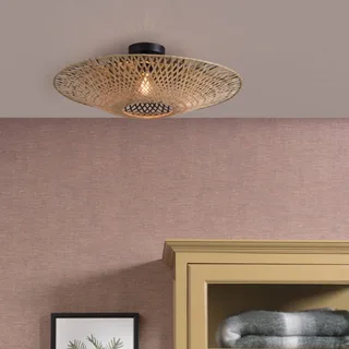Kalimantan plafondlamp naturel, Ø 60 cm van GOOD&MOJO in Naturel – productfoto 1 van 5