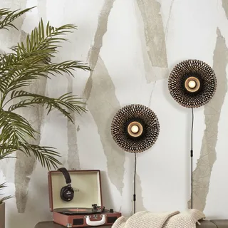 Kalimantan wandlamp Ø 30 cm de GOOD&MOJO en Noir – photo du produit 2 sur 5