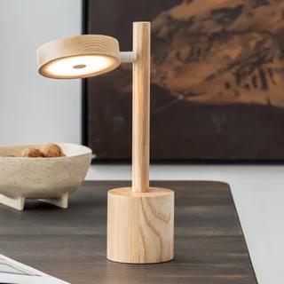LED tafellamp Okinawa, naturel, 35 cm, hout by GOOD&MOJO in Natural – product photo 1 of 5