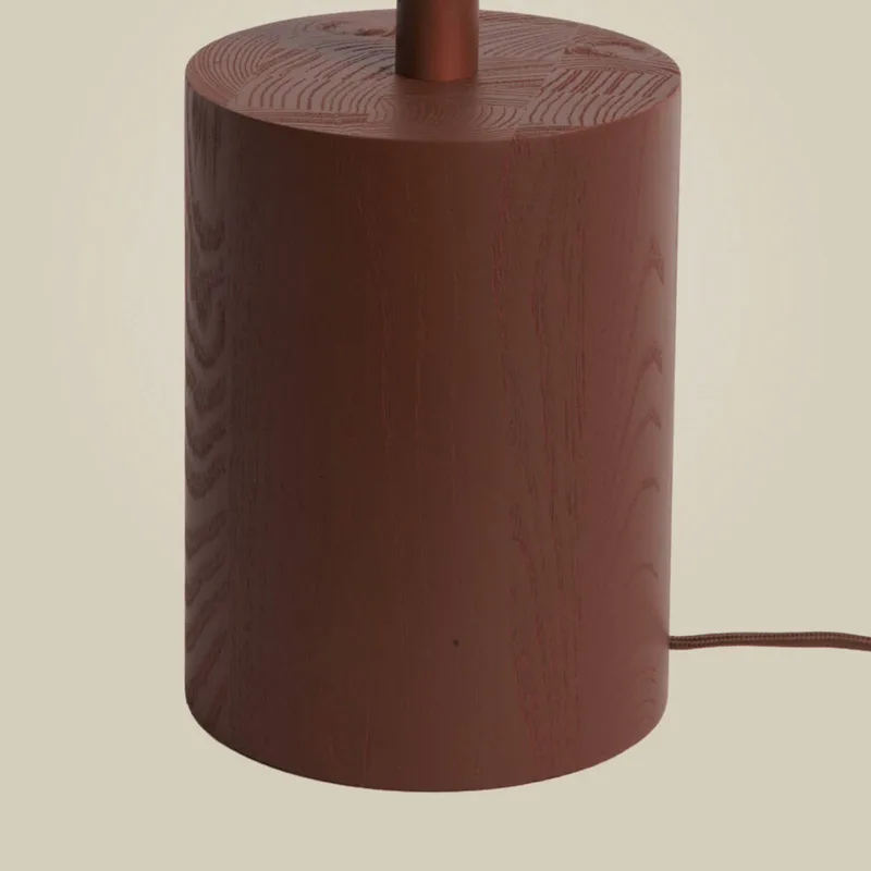 LED vloerlamp Okinawa, 2-lamps, 146 cm, hout van GOOD&MOJO in Bruin – productfoto 4 van 5