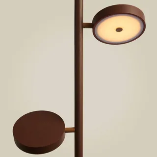 LED vloerlamp Okinawa, 2-lamps, 146 cm, hout van GOOD&MOJO in Bruin – productfoto 5 van 5