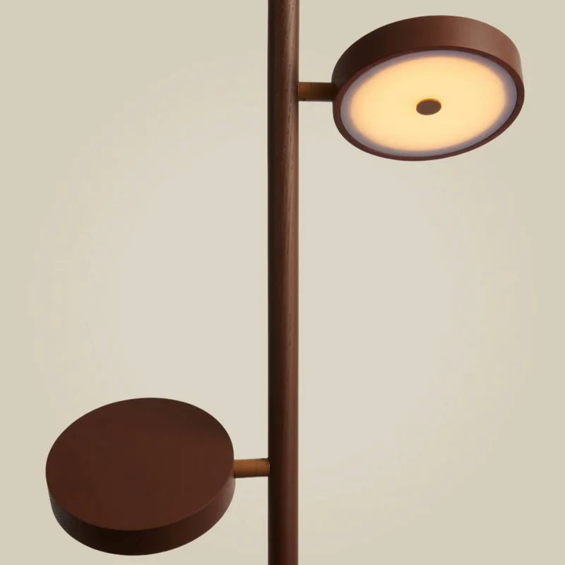 LED vloerlamp Okinawa, 2-lamps, 146 cm, hout van GOOD&MOJO in Bruin – productfoto 5 van 5