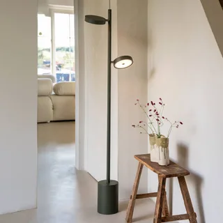 LED vloerlamp Okinawa, 2-lamps, 146 cm, hout by GOOD&MOJO in Green – product photo 2 of 5