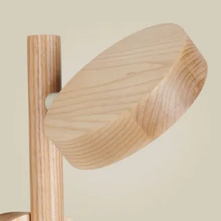 LED wandlamp Okinawa, naturel, stekker, hout van GOOD&MOJO in Naturel – productfoto 4 van 4