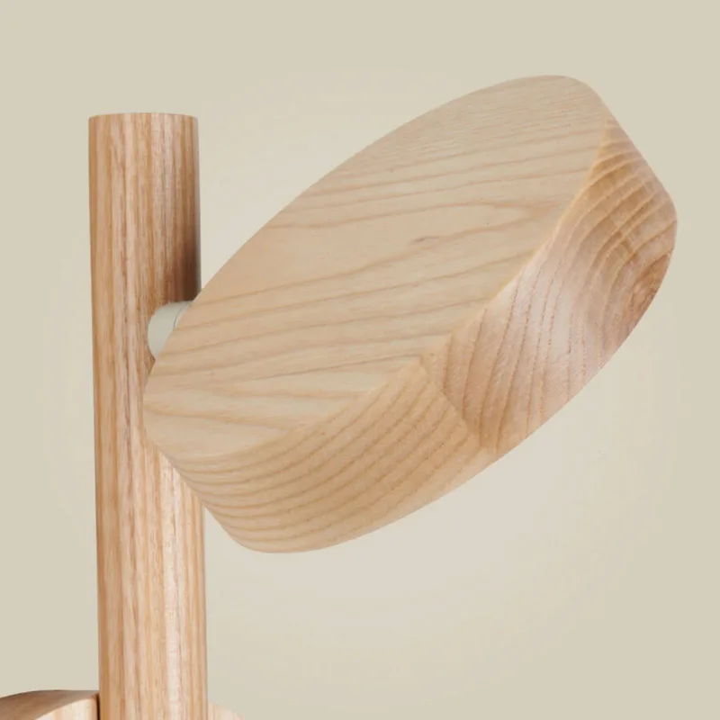 LED wandlamp Okinawa, naturel, stekker, hout van GOOD&MOJO in Naturel – productfoto 4 van 4