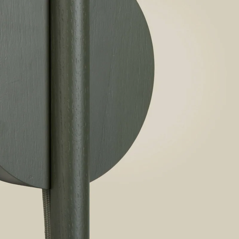 LED wandlamp Okinawa, stekker, hout by GOOD&MOJO in Green – product photo 4 of 4