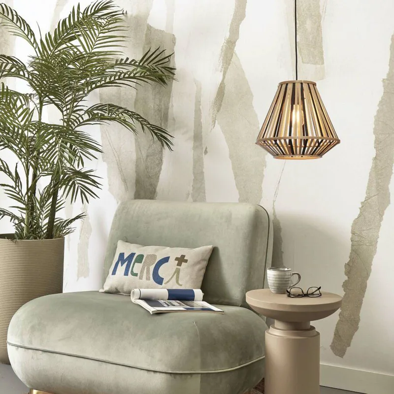 Merapi hanglamp 30x30 naturel/zwart by GOOD&MOJO in Natural, Black – product photo 3 of 5