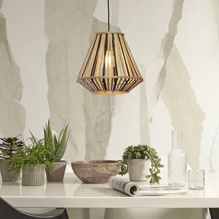 Merapi hanglamp 30x30 naturel/zwart by GOOD&MOJO in Natural, Black – product photo 2 of 5