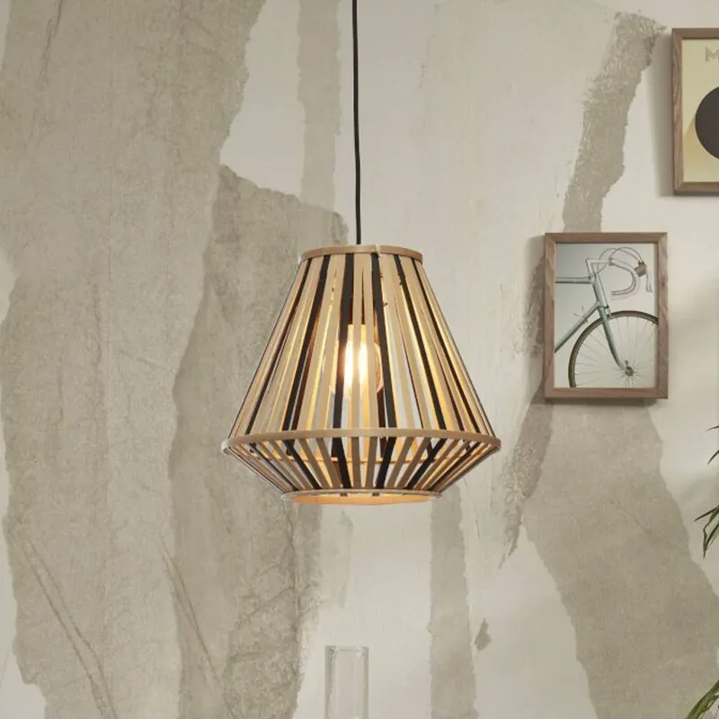 Merapi hanglamp 30x30 naturel/zwart by GOOD&MOJO in Natural, Black – product photo 1 of 5