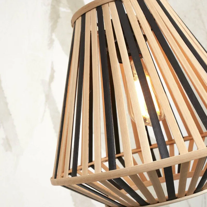 Merapi vloerlamp, naturel/zwart van GOOD&MOJO in Naturel, Zwart – productfoto 5 van 5
