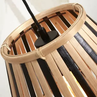 Merapi vloerlamp, naturel/zwart van GOOD&MOJO in Naturel, Zwart – productfoto 4 van 5