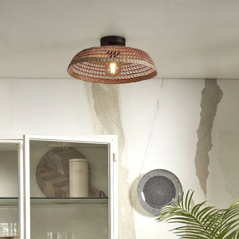 Pantanal plafondlamp naturel/rood by GOOD&MOJO in Natural, Red – product photo 3 of 5