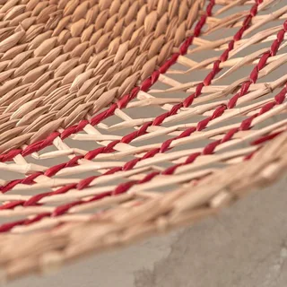 Pantanal plafondlamp naturel/rood by GOOD&MOJO in Natural, Red – product photo 5 of 5