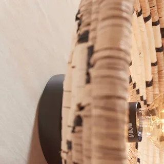 plafondlamp Andros, naturel/wit, Ø 45 cm von GOOD&MOJO in Natuurkleurig, Weiß – Produktfoto 5 von 5
