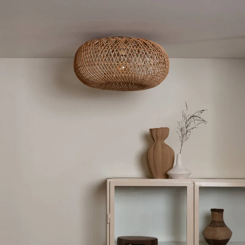 plafondlamp Arizona, naturel, Ø 50 cm, bamboe, E27 by GOOD&MOJO in Natuurlijk bamboe – product photo 2 of 5