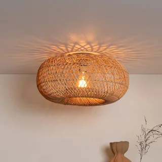 plafondlamp Arizona, naturel, Ø 50 cm, bamboe, E27 by GOOD&MOJO in Natuurlijk bamboe – product photo 1 of 5