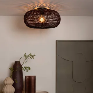 plafondlamp Arizona, rood, Ø 50 cm, bamboe, E27 by GOOD&MOJO in Bordeauxrood – product photo 3 of 5