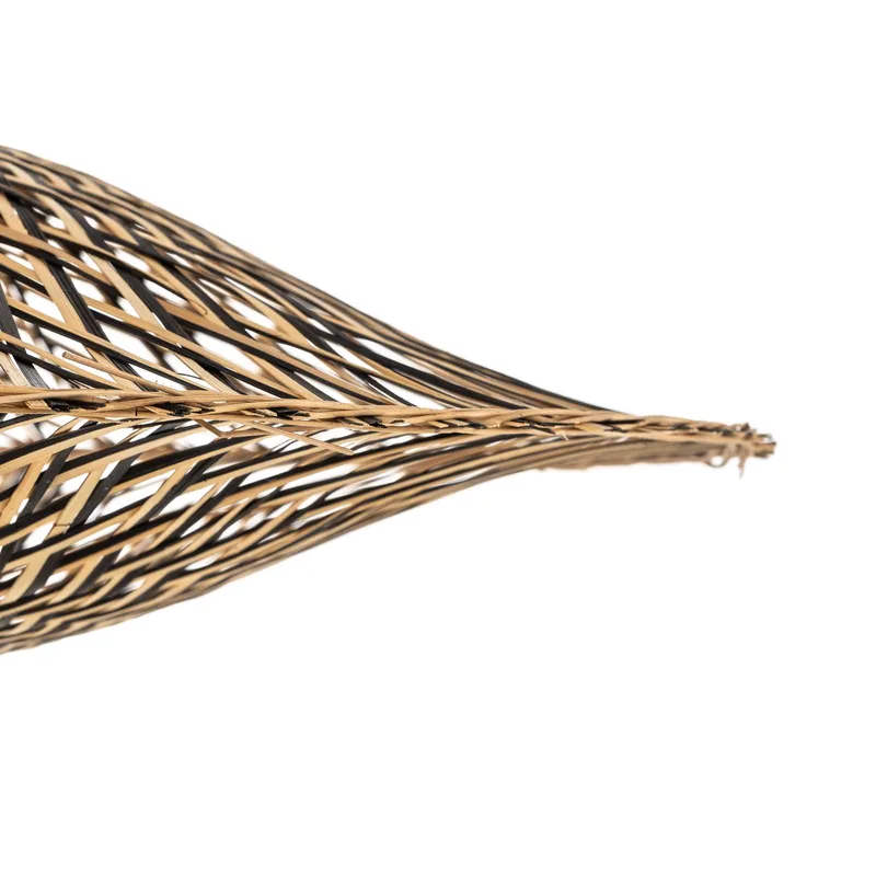 plafondlamp Bali, Ø 60 cm, zwart/naturel, bamboe van GOOD&MOJO in Naturel, Zwart – productfoto 4 van 5