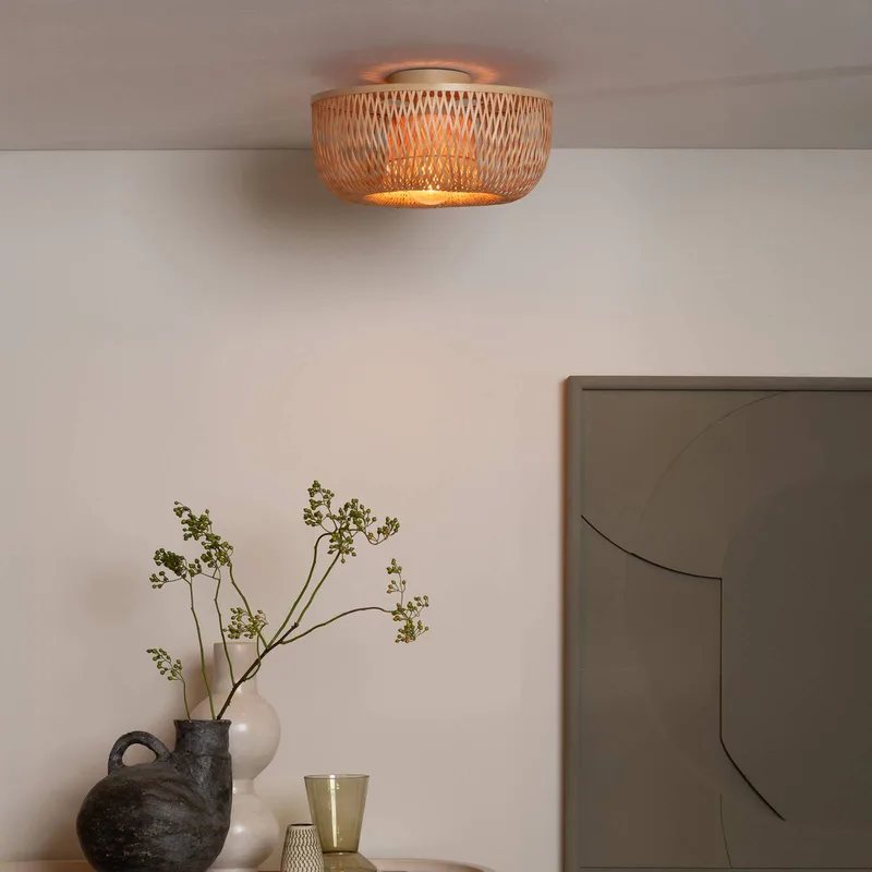 Plafondlamp Barbados, naturel, Ø 35 cm, bamboe E27 by GOOD&MOJO in Natuurlijk bamboe – product photo 3 of 5