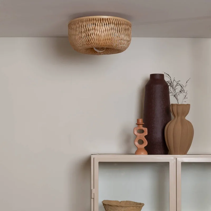 Plafondlamp Barbados, naturel, Ø 35 cm, bamboe E27 by GOOD&MOJO in Natuurlijk bamboe – product photo 2 of 5