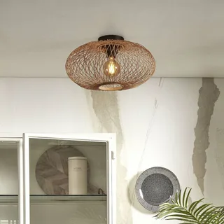 Plafondlamp Cango, naturel, Ø 40 cm, hoogte 20 cm von GOOD&MOJO in Natur – Produktfoto 2 von 3