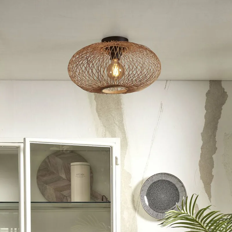 Plafondlamp Cango, naturel, Ø 40 cm, hoogte 20 cm von GOOD&MOJO in Natur – Produktfoto 2 von 3