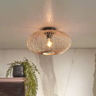 Plafondlamp Cango, naturel, Ø 40 cm, hoogte 20 cm von GOOD&MOJO in Natur – Produktfoto 1 von 3