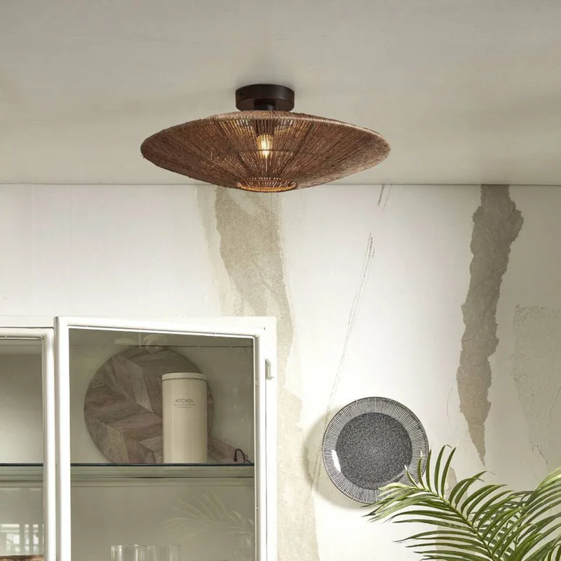 Plafondlamp Iguazu, naturel, Ø 55 cm von GOOD&MOJO in Natuurkleuren – Produktfoto 2 von 5