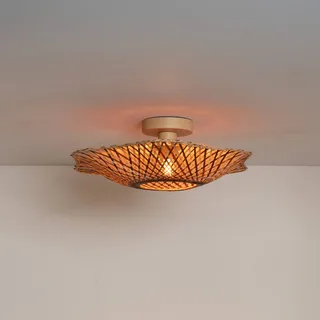 plafondlamp Madura, Ø 44 cm, bruin, bamboe, E27 von GOOD&MOJO in Natuurlijk bamboe, Braun – Produktfoto 1 von 5