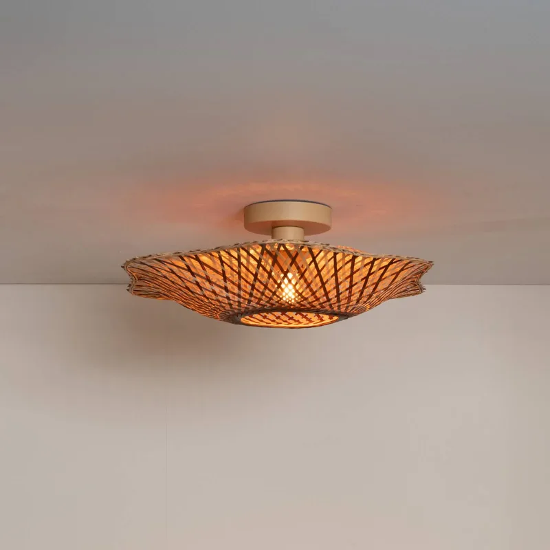 plafondlamp Madura, Ø 44 cm, bruin, bamboe, E27 von GOOD&MOJO in Natuurlijk bamboe, Braun – Produktfoto 1 von 5