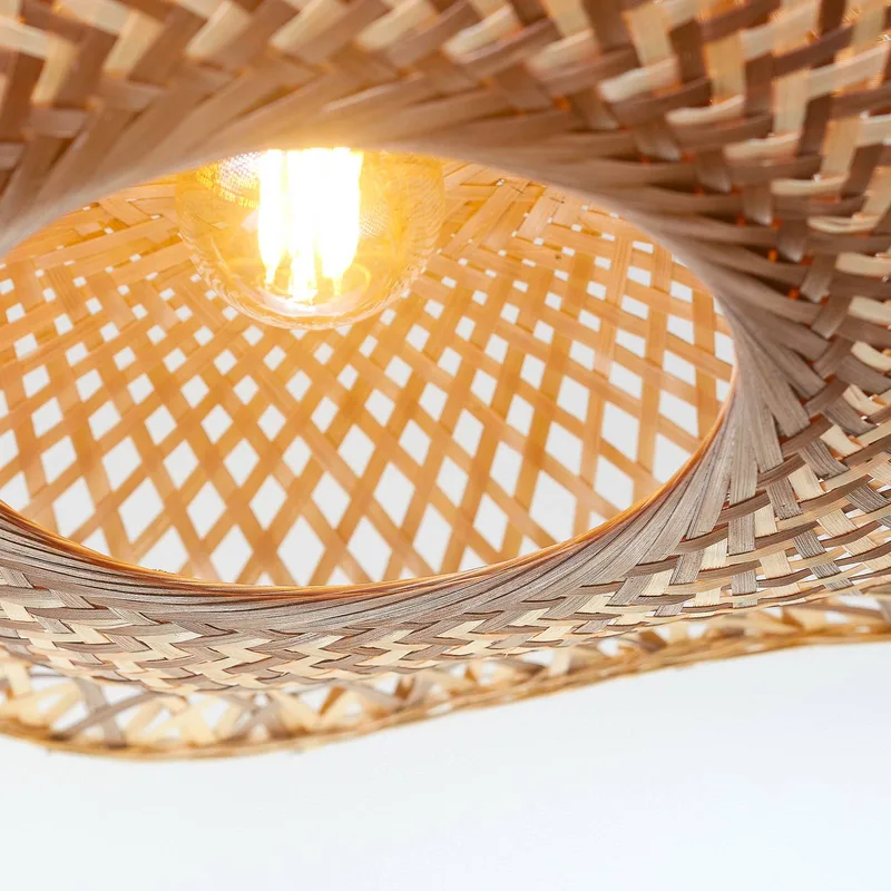 Plafondlamp Madura, Ø 60 cm, bruin, bamboe E27 van GOOD&MOJO in Natuurlijk bamboe, Bruin – productfoto 5 van 5