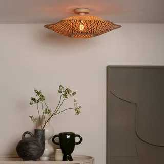 Plafondlamp Madura, Ø 60 cm, bruin, bamboe E27 van GOOD&MOJO in Natuurlijk bamboe, Bruin – productfoto 3 van 5
