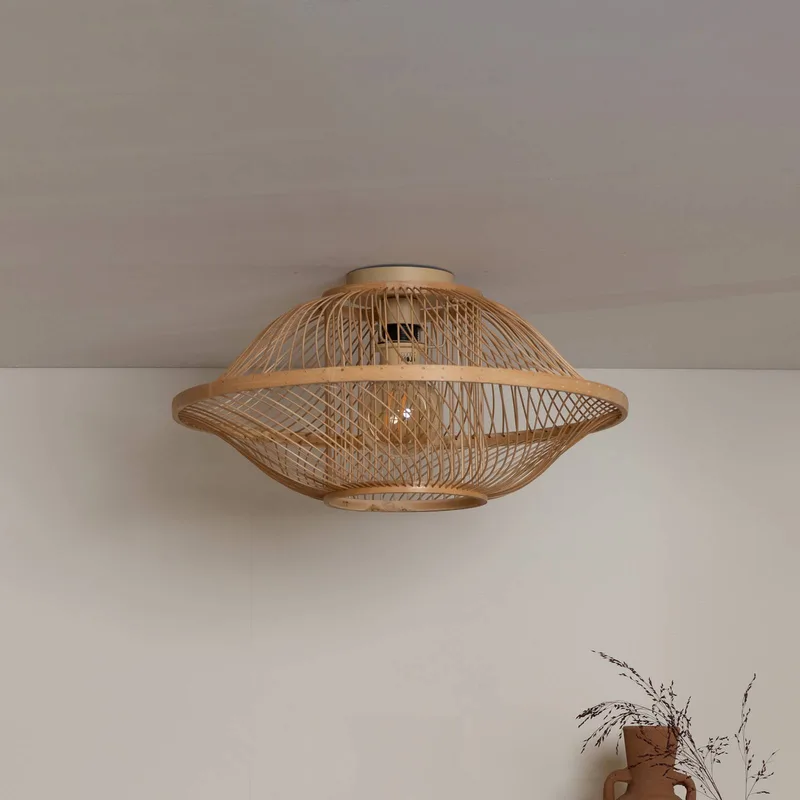 Plafondlamp Maui, naturel, Ø 50 cm, bamboe, E27 von GOOD&MOJO in Licht hout – Produktfoto 2 von 5