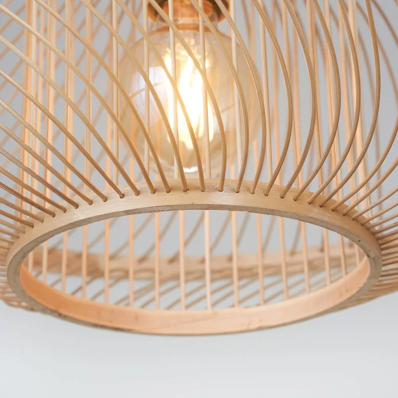 Plafondlamp Maui, naturel, Ø 50 cm, bamboe, E27 von GOOD&MOJO in Licht hout – Produktfoto 4 von 5
