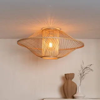 Plafondlamp Maui, naturel, Ø 70 cm, bamboe, E27 by GOOD&MOJO in Licht hout – product photo 1 of 5