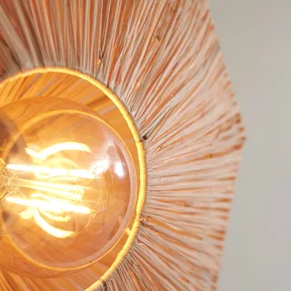 plafondlamp Panama, naturel, Ø 45 cm, raffia by GOOD&MOJO in Natural, Black – product photo 3 of 5