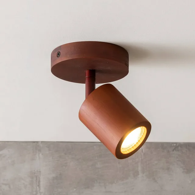 plafondspot Java, 1-lamp, bamboe