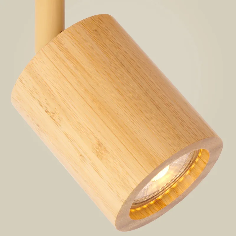 Plafondspot Java, 1-lamp, naturel, bamboe by GOOD&MOJO in Natural – product photo 3 of 4