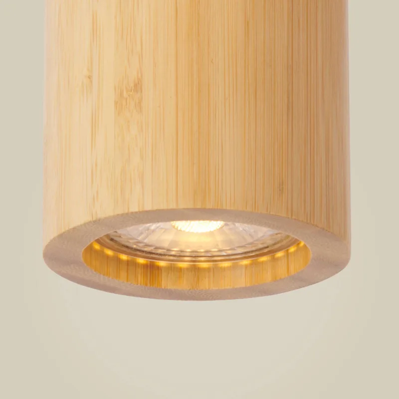 Plafondspot Java, 1-lamp, naturel, bamboe by GOOD&MOJO in Natural – product photo 4 of 4