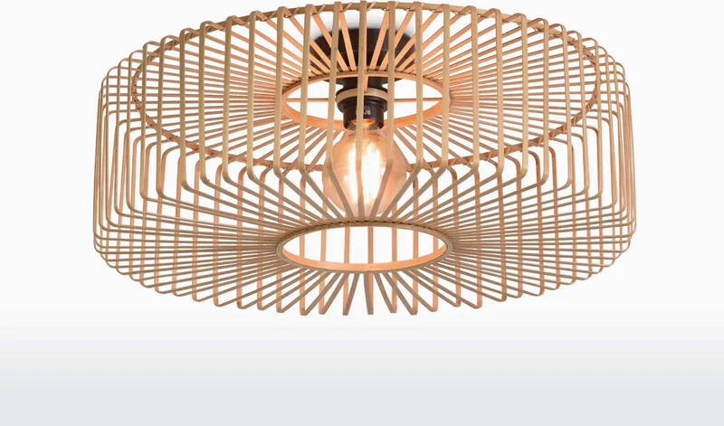 Plafonniere Bromo - Bamboe - Ø60cm - Scandinavisch,Bohemian by GOOD&MOJO in Brown – product photo 1 of 4