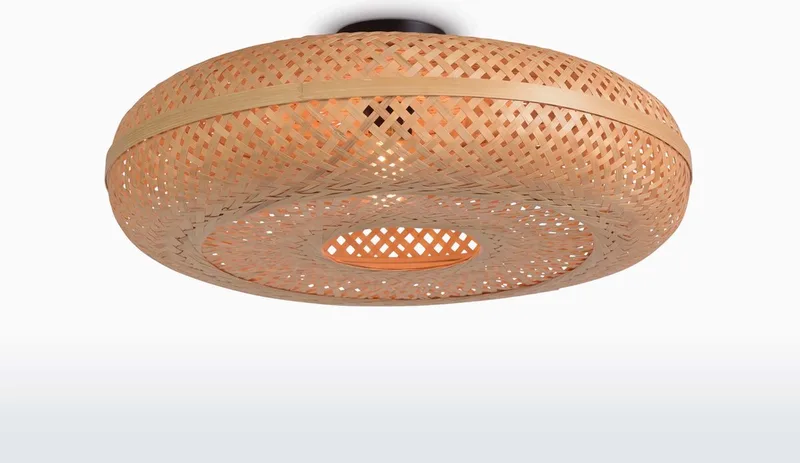 Plafonniere Palawan - Bamboe - Ø60cm - Scandinavisch,Bohemian de GOOD&MOJO en Marron – photo du produit
