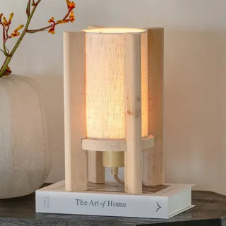 tafellamp Corsica, naturel, 30 cm, elzenhout by GOOD&MOJO in Natural – product photo 1 of 5