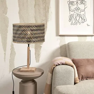 tafellamp Java, naturel/zwart, bamboe, voet von GOOD&MOJO in Natur, Schwarz – Produktfoto 2 von 5