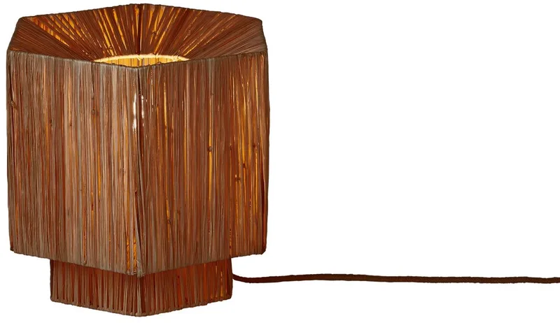 Tafellamp Panama - Donkerbruin - 26x28x26cm - Bohemian von GOOD&MOJO in Braun – Produktfoto