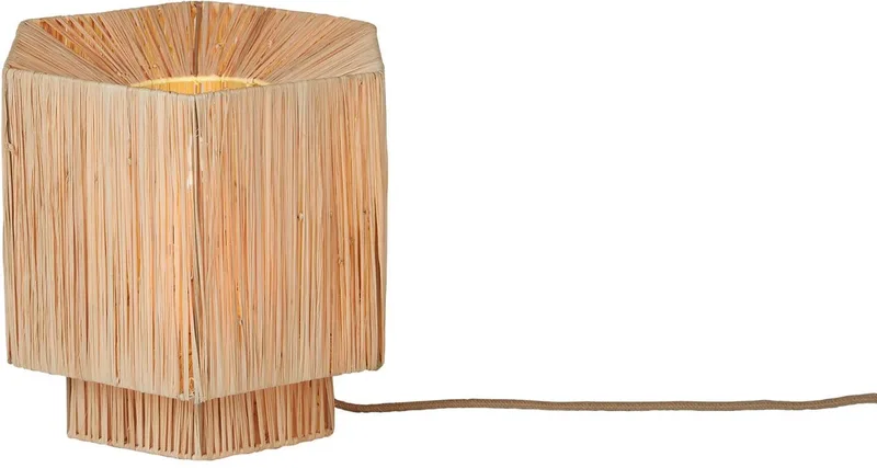 Tafellamp Panama - Naturel - 26x28x26cm - Bohemian by GOOD&MOJO in Brown – product photo