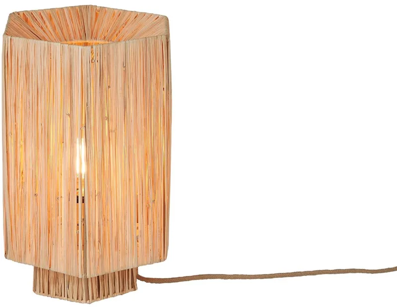 Tafellamp Panama - Naturel - 36x24x36cm - Bohemian by GOOD&MOJO in Brown – product photo