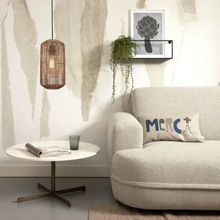 Tanami hanglamp, 18 x 35 cm, naturel van GOOD&MOJO in Naturel, Zwart – productfoto 2 van 5