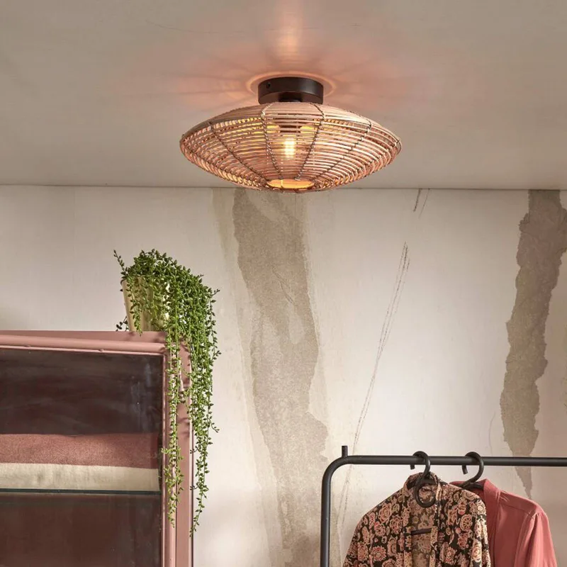 Tanami plafondlamp, Ø 40 cm, naturel van GOOD&MOJO in Naturel – productfoto 1 van 5