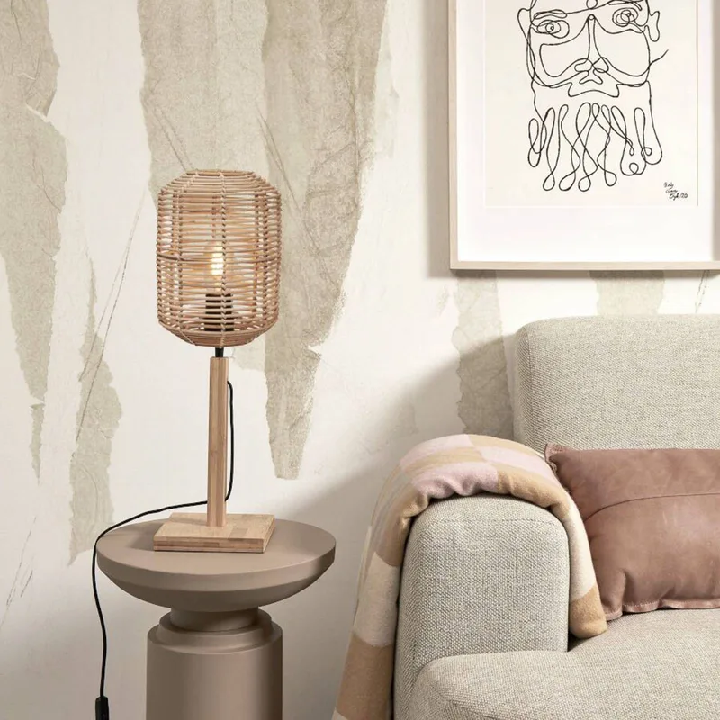 Tanami tafellamp, hoogte 45 cm, naturel by GOOD&MOJO in Natural – product photo 2 of 5